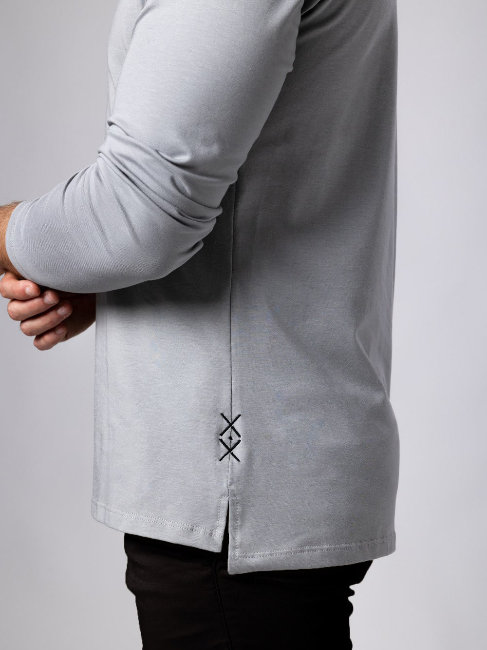 Henley grey split long sleeve 4-min-q